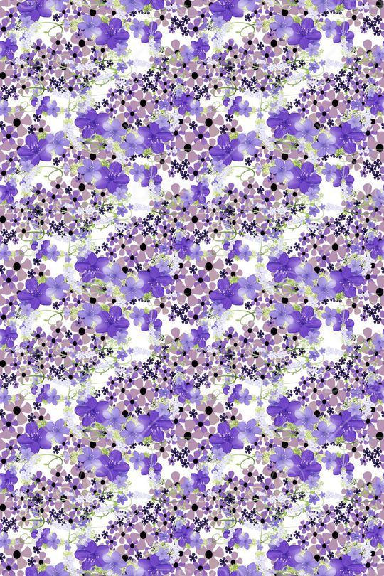 碎碎花卉印花华亿平台图片