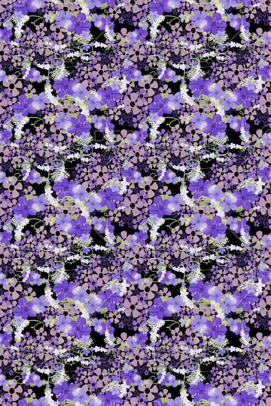 碎碎花卉印花华亿平台图片