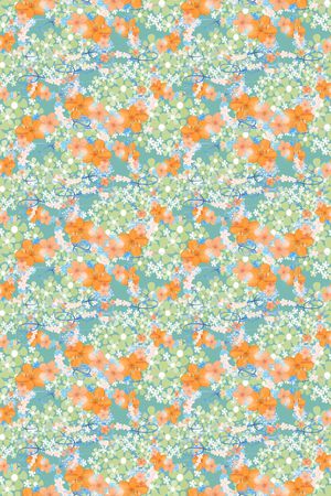 碎碎花卉印花华亿平台图片