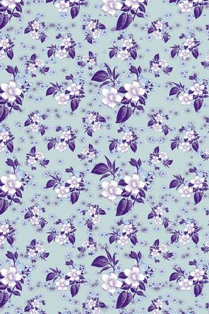 碎碎花卉印花华亿平台图片