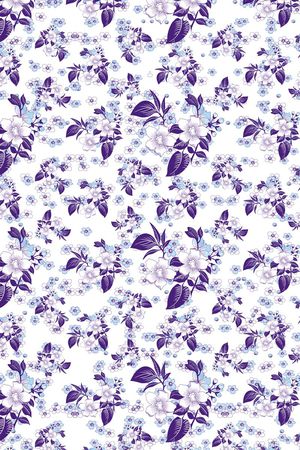 碎碎花卉印花华亿平台图片