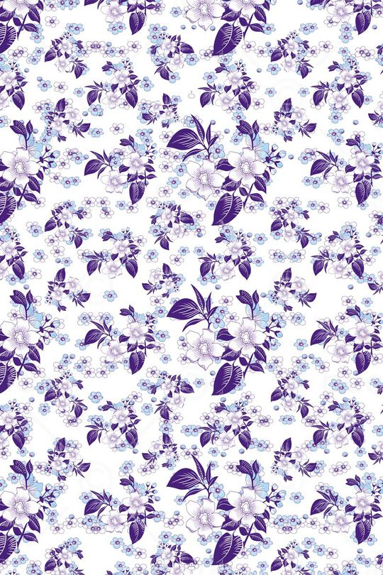 碎碎花卉印花华亿平台图片