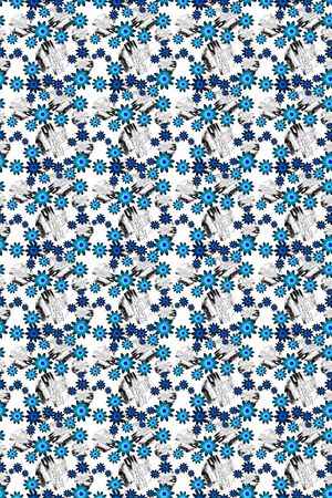 碎碎花卉印花华亿平台图片