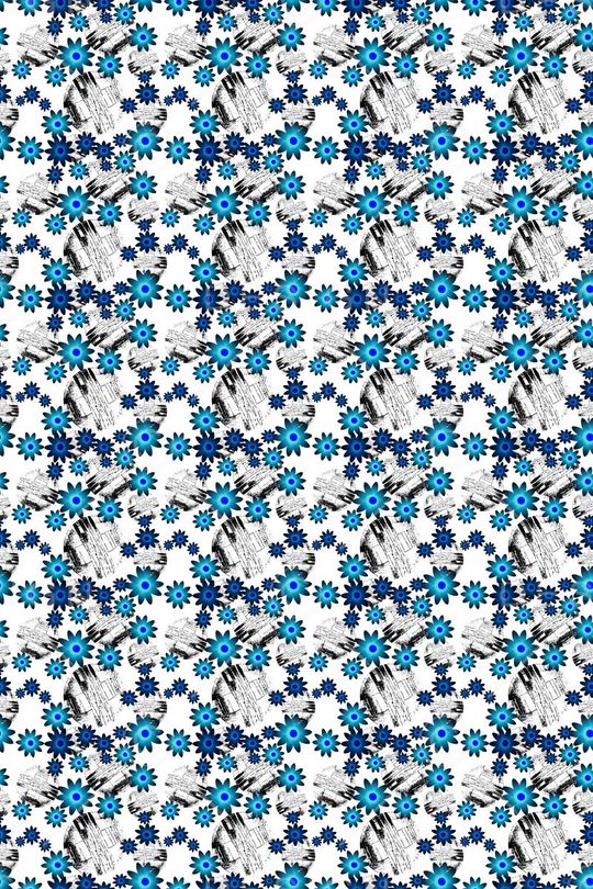 碎碎花卉印花华亿平台图片