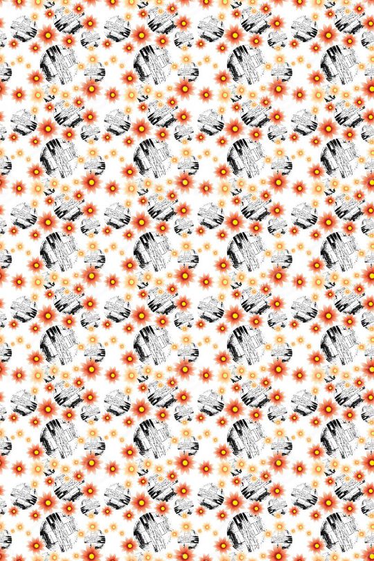 碎碎花卉印花华亿平台图片