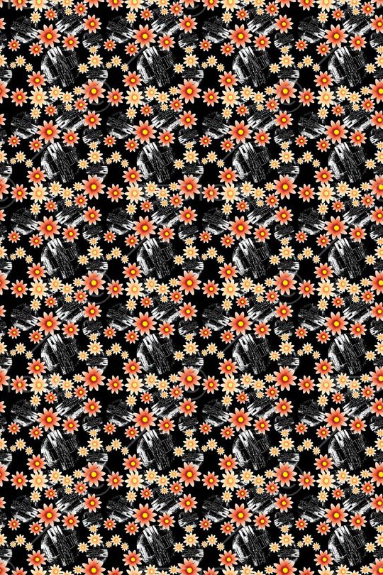 碎碎花卉印花华亿平台图片