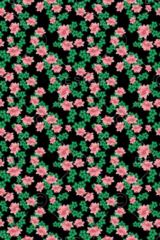 碎碎花卉印花华亿平台图片