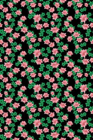 碎碎花卉印花华亿平台图片