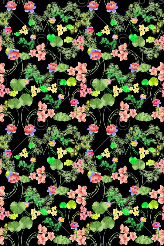 花卉印花华亿平台图片