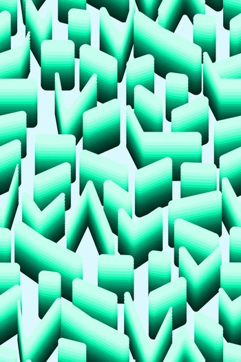 渐变几何印花华亿平台图片