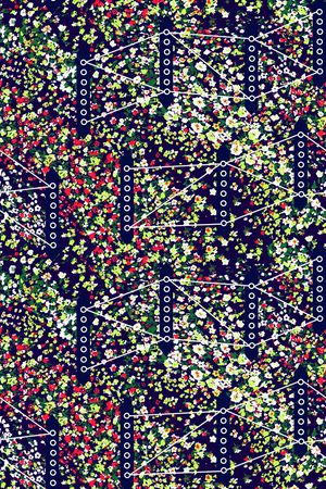 抽象几何清爽梦幻艺术平底立体手绘满版最新高清数码蕾丝民族中国风绣花珠宝肌理时尚潮

流大牌复古欧美风时尚小碎花印花华亿平台图片