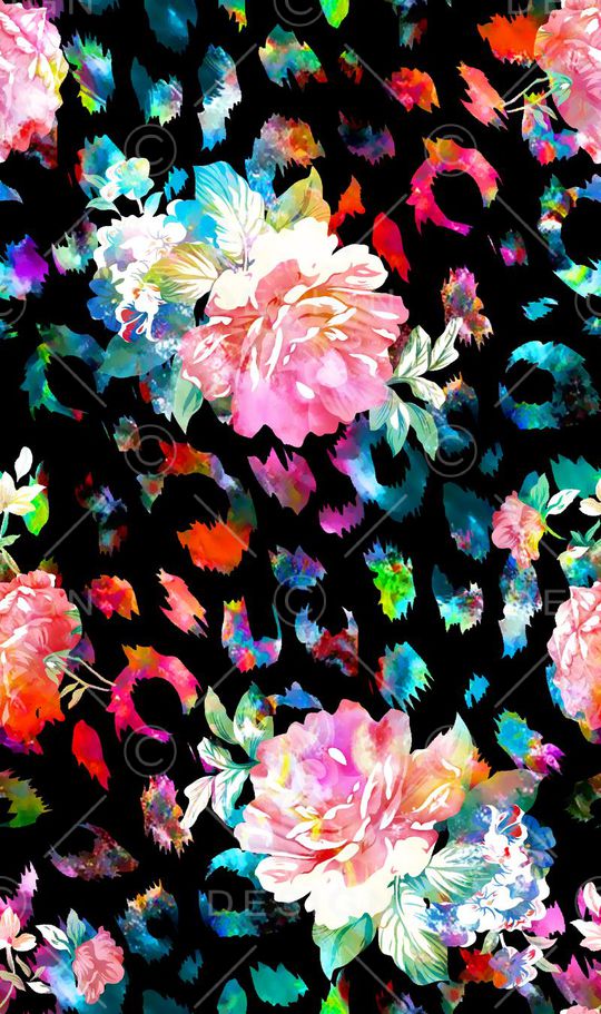 水彩底纹印花华亿平台图片