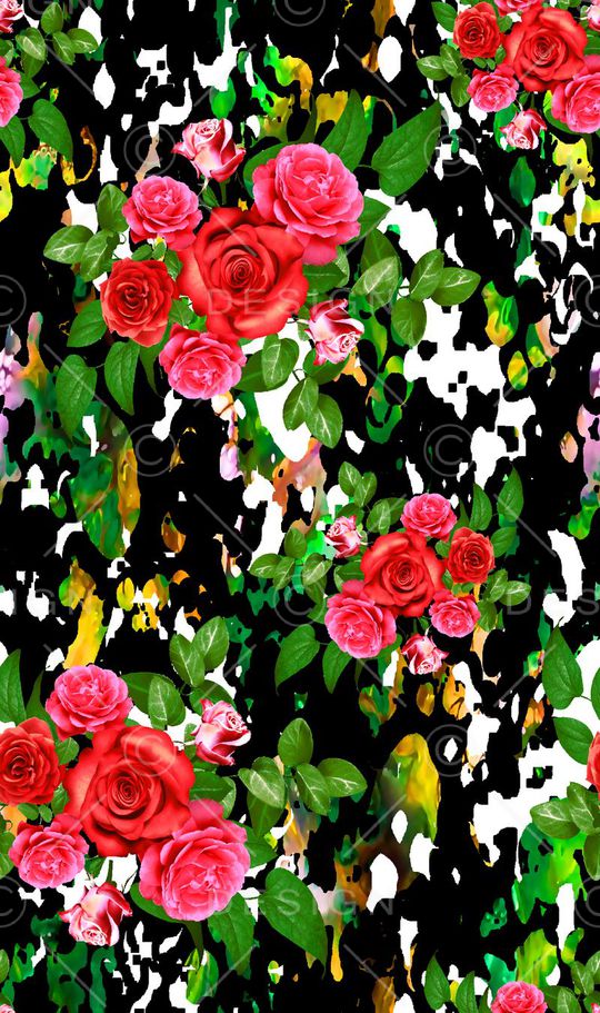 抽象几何清爽梦幻艺术平底立体手绘满版最新高清数码蕾丝民族中国风绣花珠宝肌理时尚潮

流大牌复古欧美风时尚小花印花华亿平台图片