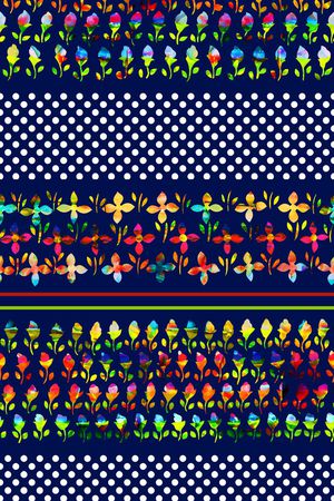 水彩小碎花印花华亿平台图片