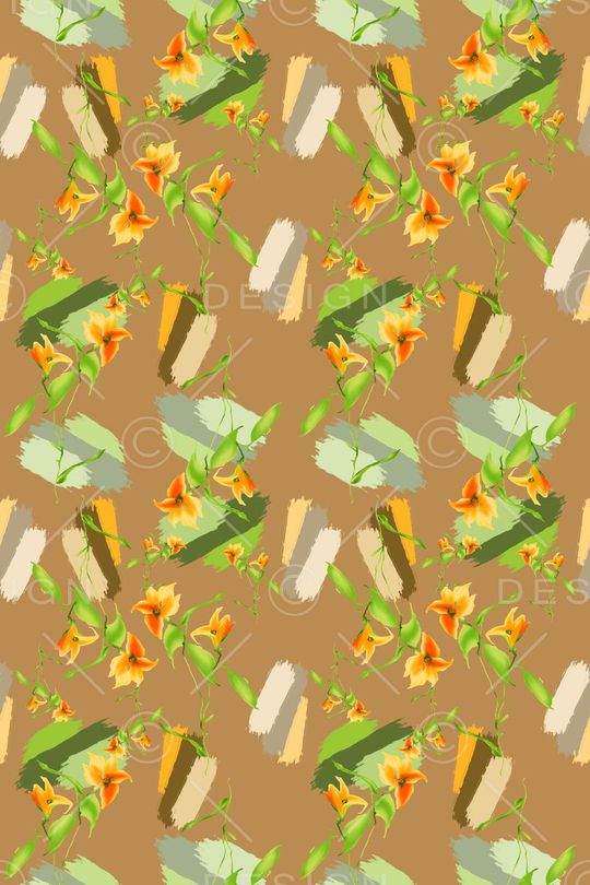 碎碎花卉印花华亿平台图片