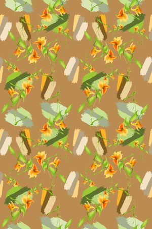 碎碎花卉印花华亿平台图片