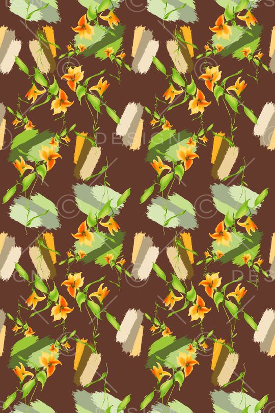 碎碎花卉印花华亿平台图片