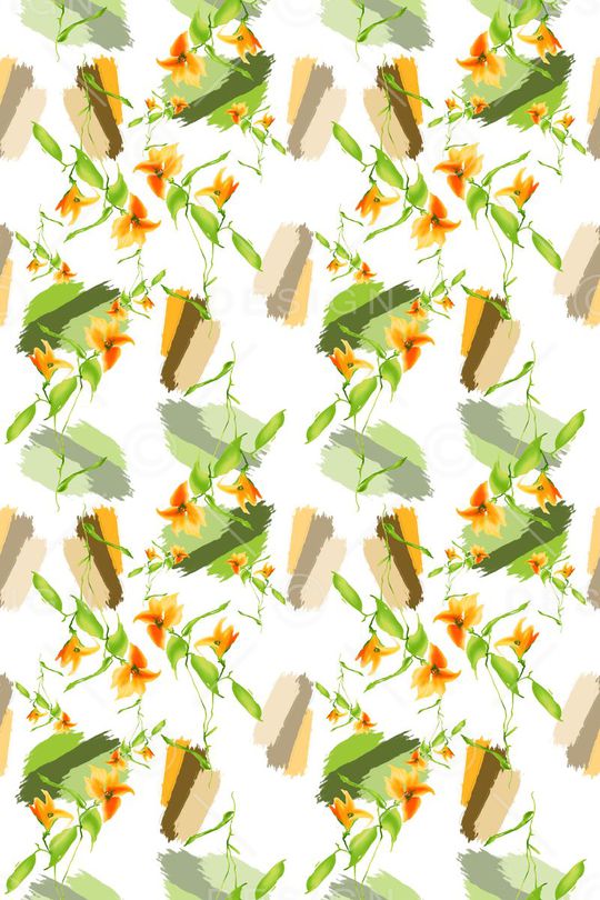 碎碎花卉印花华亿平台图片