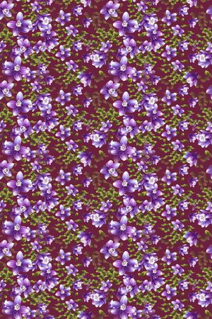 碎碎花卉印花华亿平台图片