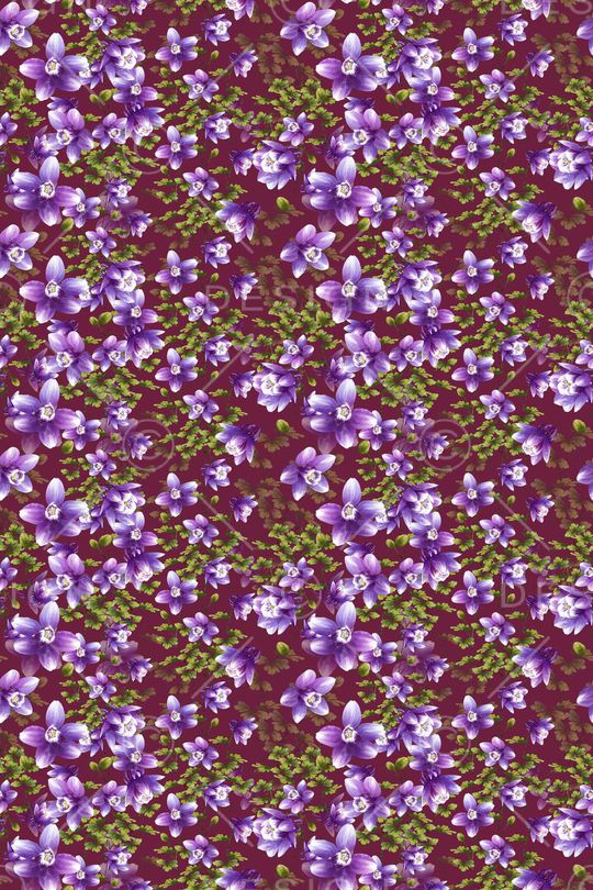 碎碎花卉印花华亿平台图片