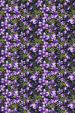 碎碎花卉印花华亿平台图片