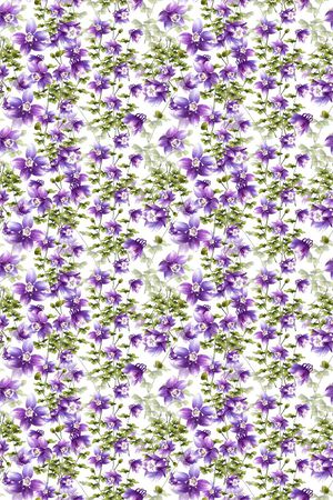 碎碎花卉印花华亿平台图片