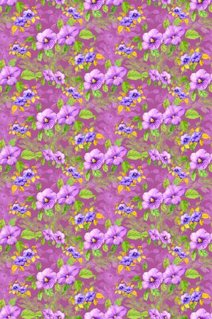 碎碎花卉印花华亿平台图片