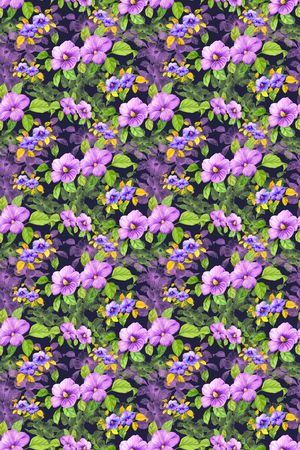 碎碎花卉印花华亿平台图片