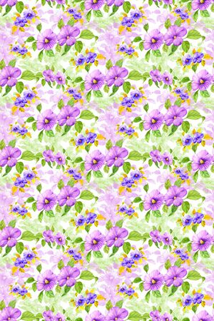 碎碎花卉印花华亿平台图片