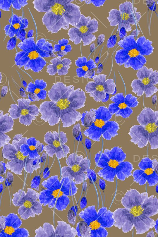 碎碎花卉印花华亿平台图片