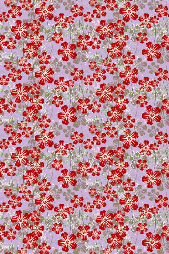 植物花卉印花华亿平台图片