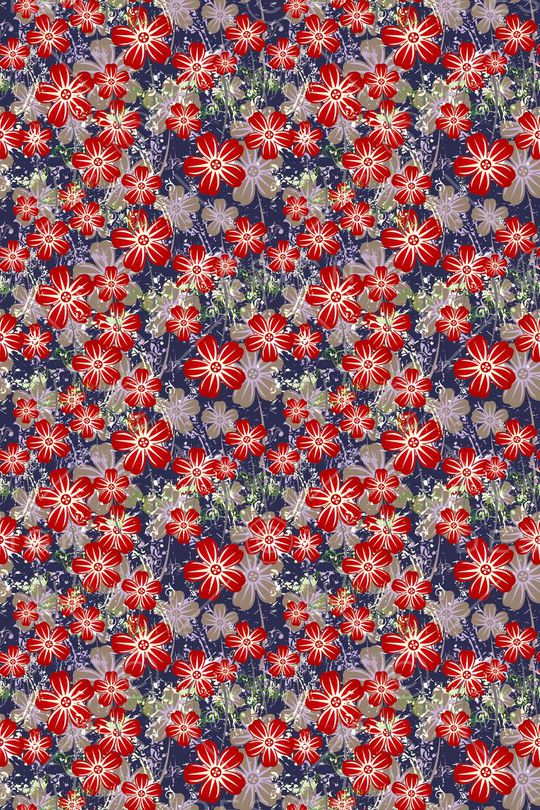 植物花卉印花华亿平台图片