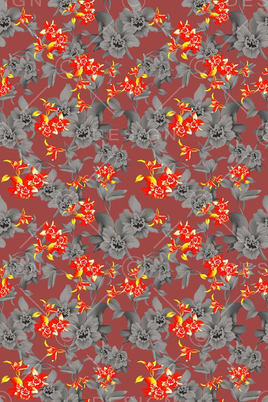 植物花卉印花华亿平台图片