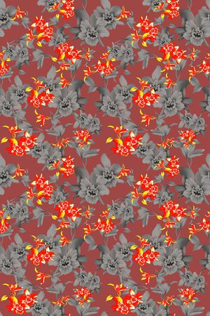 植物花卉印花华亿平台图片