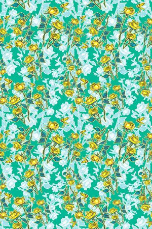 碎碎花卉印花华亿平台图片