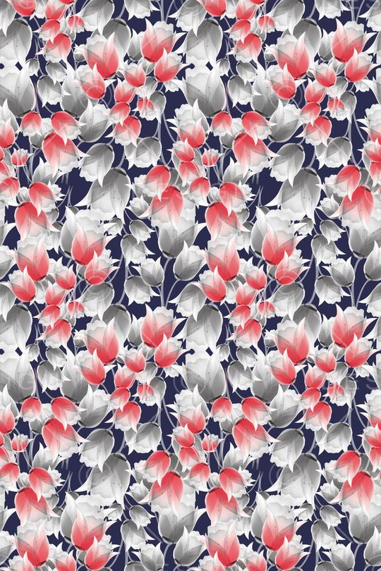 碎碎花卉印花华亿平台图片