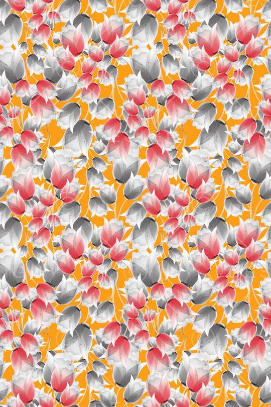 碎碎花卉印花华亿平台图片