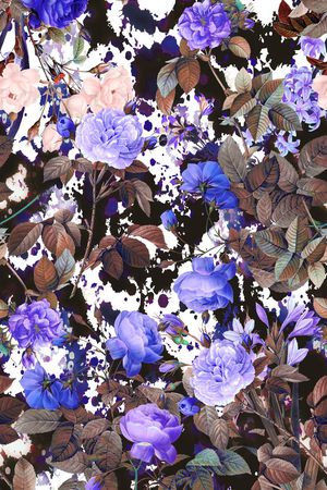 玫瑰印花华亿平台图片