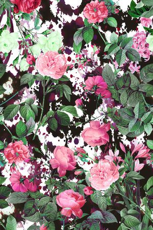 玫瑰印花华亿平台图片