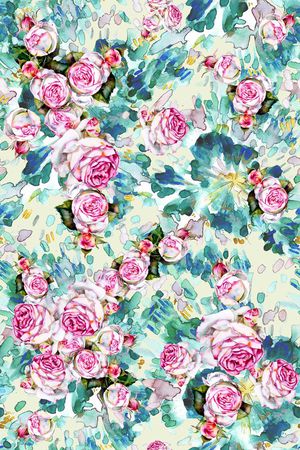 水彩印花华亿平台图片