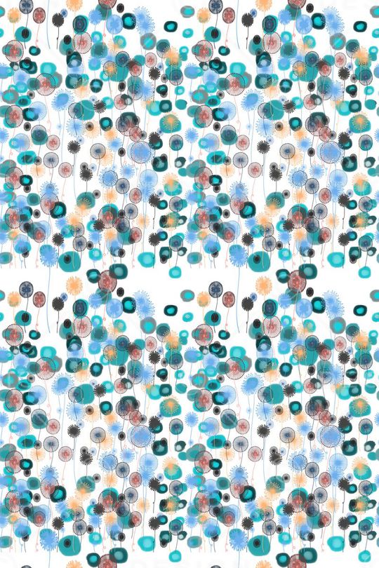 碎碎花卉印花华亿平台图片