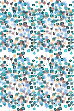 碎碎花卉印花华亿平台图片