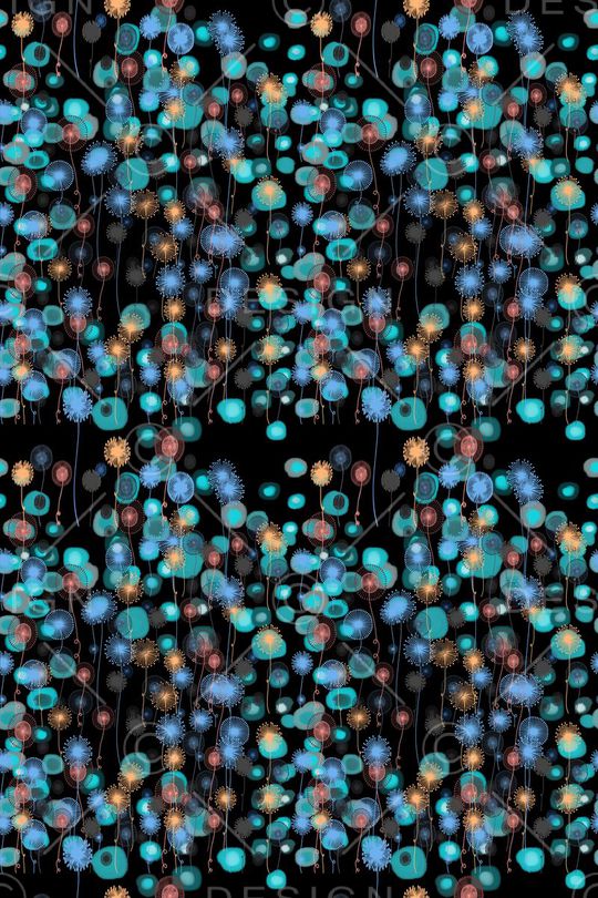 碎碎花卉印花华亿平台图片