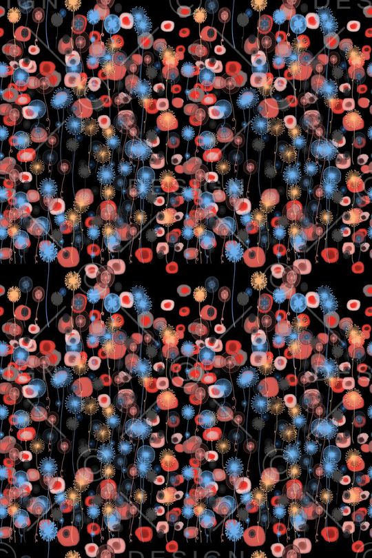 碎碎花卉印花华亿平台图片