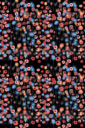 碎碎花卉印花华亿平台图片