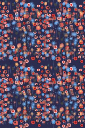 碎碎花卉印花华亿平台图片