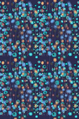 碎碎花卉印花华亿平台图片