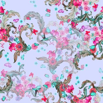 612141-涡旋蝴蝶花紫