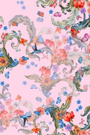 花朵印花华亿平台图片