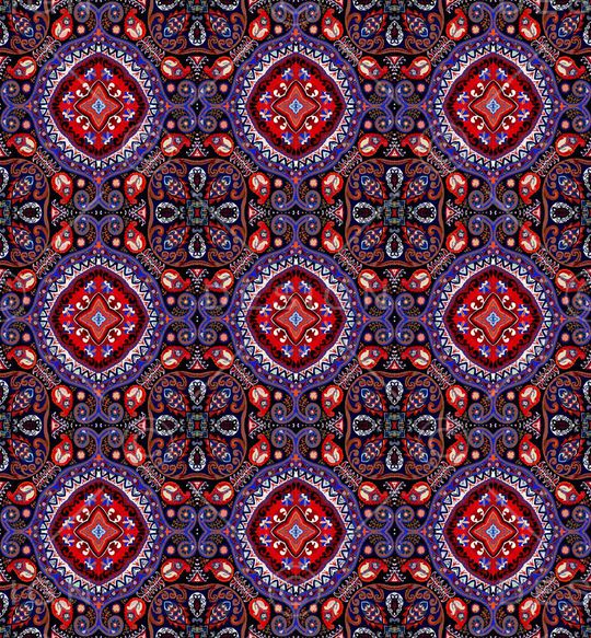 民族。复古印花华亿平台图片